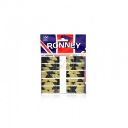 Ronney Profesjonalne wsuwki do włosów Długie, złoto-czarne 100 szt.